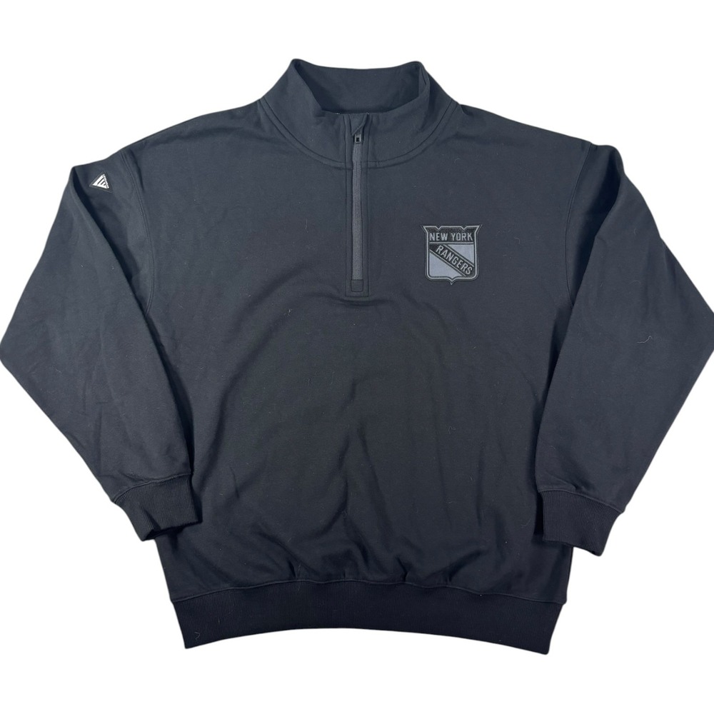 Levelwear New York Rangers Murray Mens Medium Black Quarter Zip Pullover RC75L